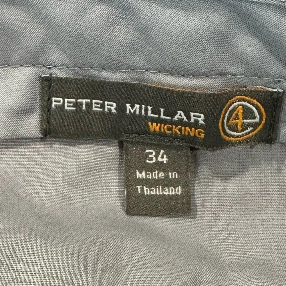 Peter‎ Millar Wicking Green Flat Front Golf Pants Trousers Men's Size 34x28